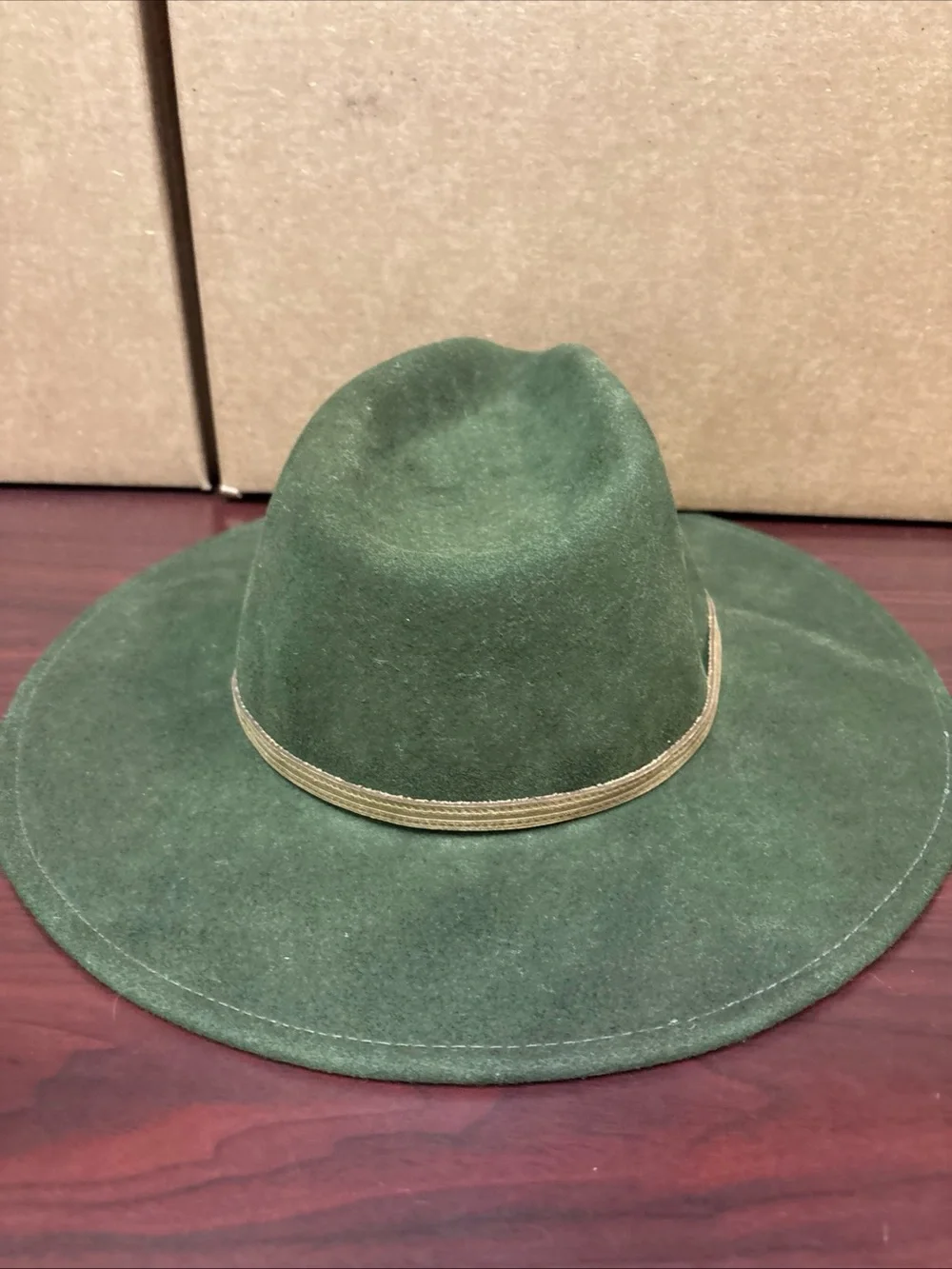 Roark x Pendelton Wool Fedora Hat LG XL Hunter Green Made In USA